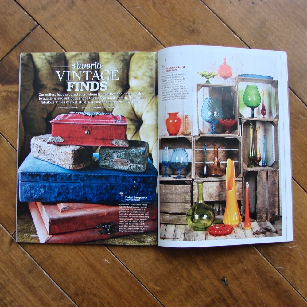 Flea Market Vintage Antique Decorating Magazines Lot of 5 Country Cottage Style - Picture 14 of 16